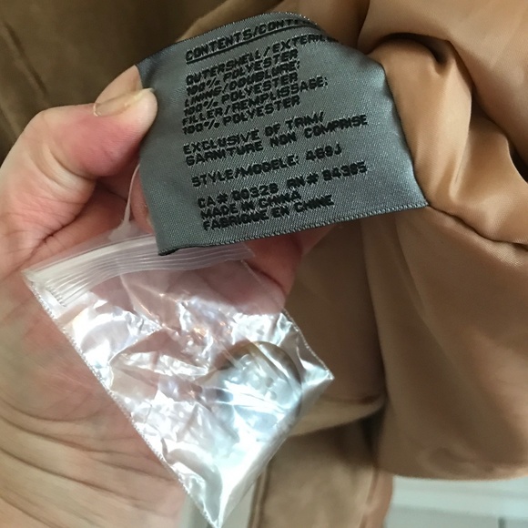 NWT Vintage Tan Micro Suede Native Style Faux Fur Cap Anorak Parka Women Size XL - Picture 10 of 15